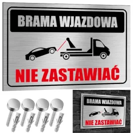 nierdzewna-tabliczka-brama-wjazdowa-nie-zastawiac-30x20-aluminium