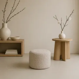 pufa-okragla-tapicerowana-40cmboho-boucle-nowoczesna-do-salonu