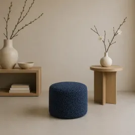 pufa-okragla-tapicerowana-40cmboho-boucle-nowoczesna-do-salonu