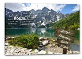 obraz-rodzina-tatry-drogowskaz-tabliczki-z-imionami-4-imiona-120x80