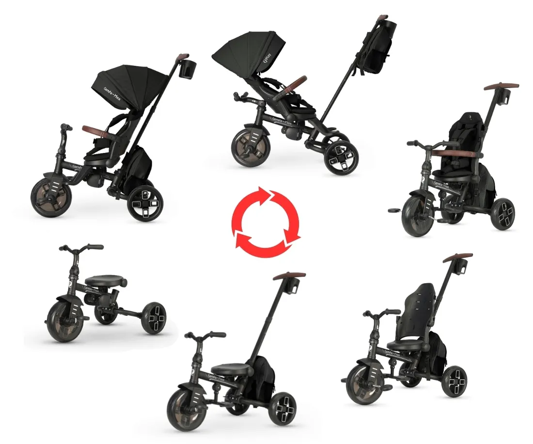 qplay-rowerek-trojkolowy-comfo-max-360-black-stan-nowy
