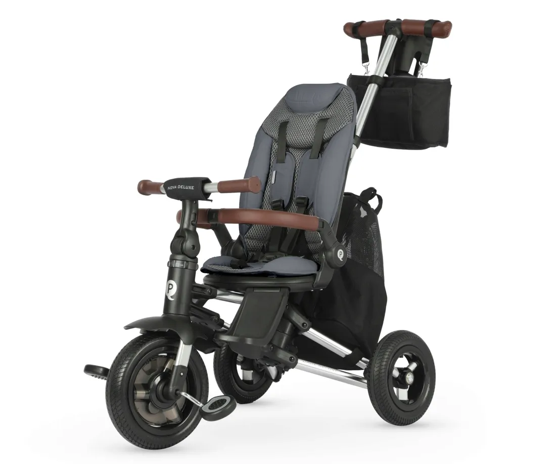 rower-trojkolowy-qplay-nova-deluxe-grey-stan-nowy