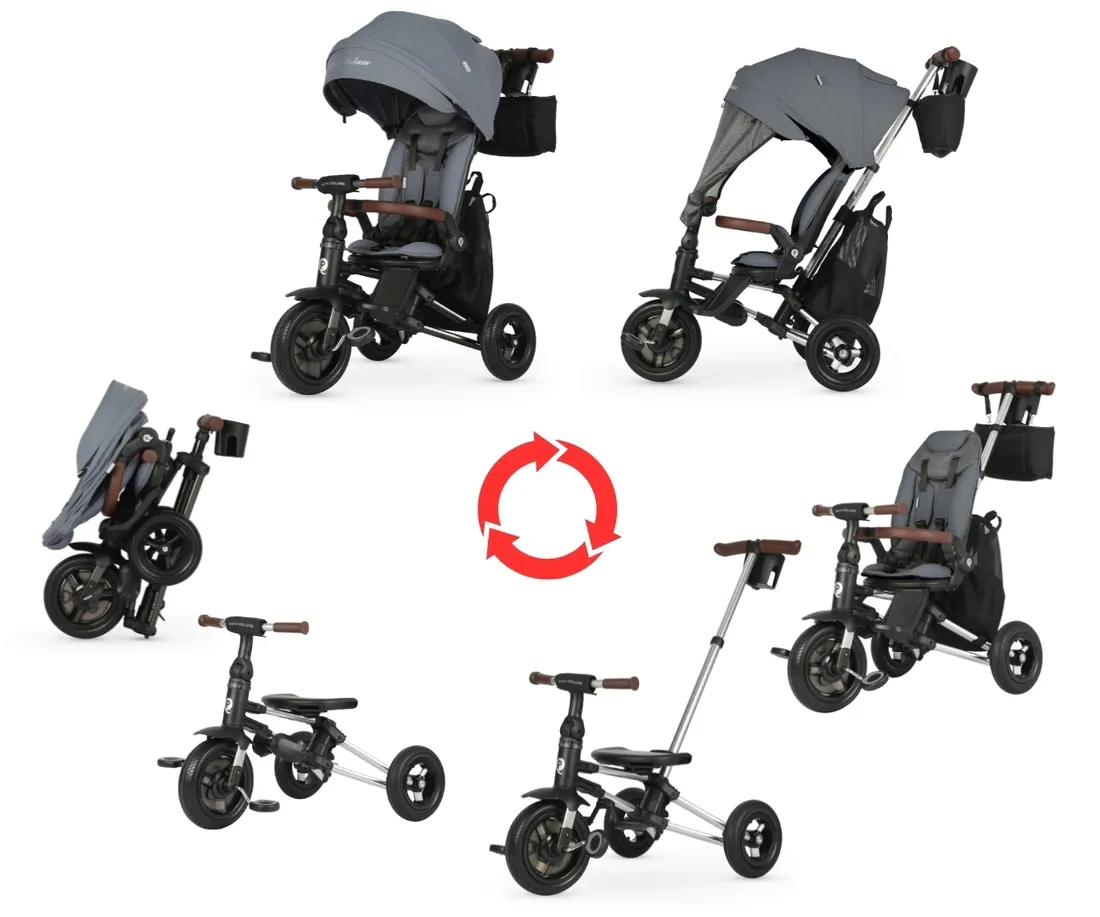 rower-trojkolowy-qplay-nova-deluxe-grey-stan-nowy