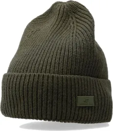 czapka-meska-zimowa-4f-aw23acapm311-khaki-m