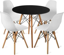 stol-80cm-black-4-krzesla-skandynawskie