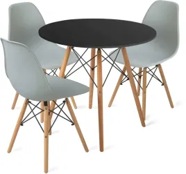 stol-80cm-black-3-krzesla-skandynawskie