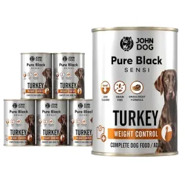 john-dog-pure-black-sensi-weight-control-indyk-6x400g