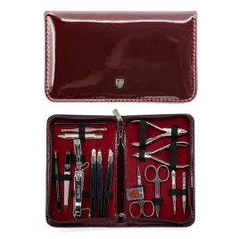 kellermann-zestaw-16-narzedzi-do-manicure-bordowa-eko-skora-wysoka-jako