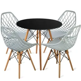 stol-80cm-black-4-krzesla-skandynawskie