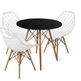 stol-80cm-black-3-krzesla-skandynawskie