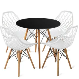stol-80cm-black-4-krzesla-skandynawskie