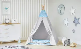 namiot-tipi-tipoo-chmurki-niebieskie-szary