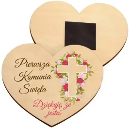 podziekowania-dla-gosci-komunia-magnes-drewniane-serce-na-komunie