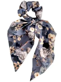 gumka-do-wlosow-scrunchie-dluga-kwiaty-szara