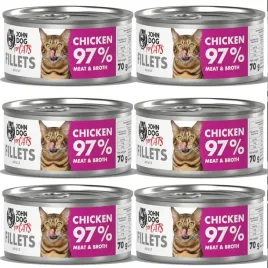 john-dog-for-cats-fillets-kurczak-6x70g