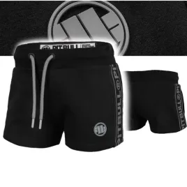 pitbull-west-coast-damskie-szorty-gloria-french-terry-czarne-xs