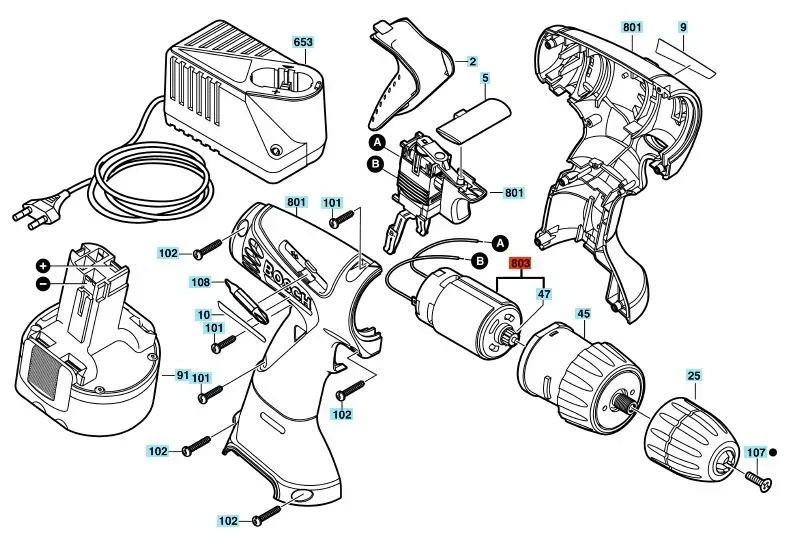 bosch-silnik-do-wkretarki-psr-1200