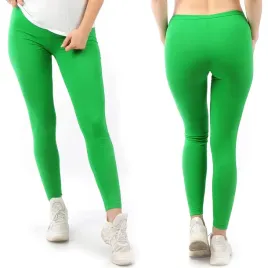 legginsy-damskie-dlugie-polskie-getry-bawelniane-zielone-xxl