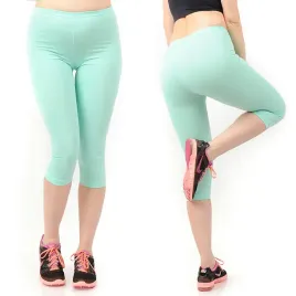 legginsy-damskie-3-4-krotkie-polskie-bawelniane-getry-mietowe-s