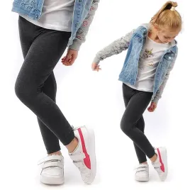legginsy-dzieciece-dlugie-bawelniane-klasyczne-grafitowe-146