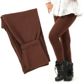 ocieplane-legginsy-dzieciece-polskie-bawelniane-getry-brazowe-92