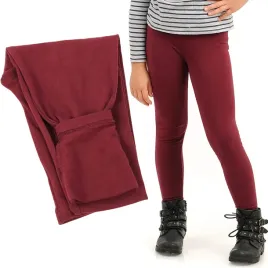 ocieplane-legginsy-dzieciece-polskie-bawelniane-getry-burgundowe-140