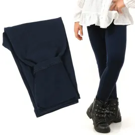 ocieplane-legginsy-dzieciece-polskie-bawelniane-getry-granatowe-122
