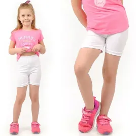 kolarki-dzieciece-legginsy-krotkie-spodenki-getry-biale-104