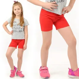 kolarki-dzieciece-legginsy-krotkie-spodenki-getry-czerwone-140