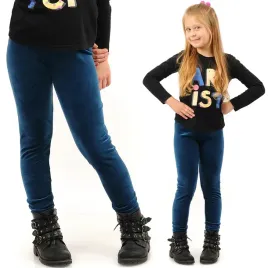 legginsy-dziewczece-welurowe-elastyczne-spodnie-getry-welur-morskie-158
