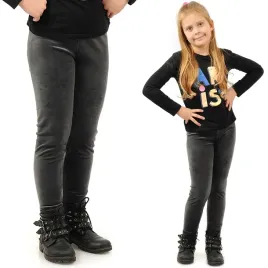 legginsy-dziewczece-welurowe-elastyczne-spodnie-getry-welur-grafitowe-158