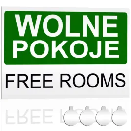 tabliczka-pcv-wolne-pokoje-free-rooms-30x20-druk-uv-przylepce