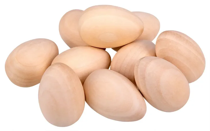 10x JAJKO DREWNIANE JAJKO WIELKANONCE JAJKA
