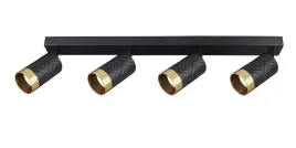 lampa-scienna-sufitowa-listwa-czarna-zlota-ze-wzorem-reflektorki-4x-gu10