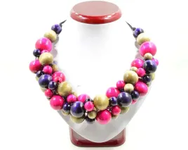 kolia-drewniana-fuksja-korale-drewniane-naszyjnik-handmade