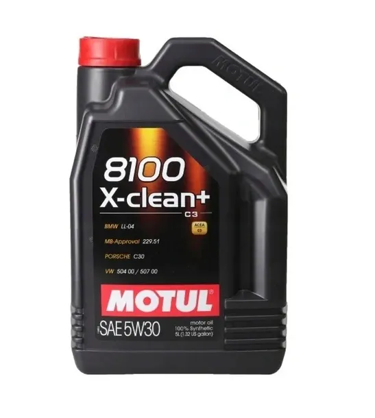OLEJ MOTUL 8100 X-CLEAN+ 5W30 5L + ZAWIESZKA OLEJOWA