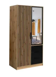 szafa-2-drzwiowa-z-lustrem-do-garderoby-bali-lux-lamele-dab-wotan-czarny