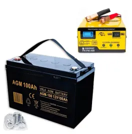 akumulator-do-lodzi-skutera-100ah-agm-prostownik-wysoka-wydajnosc