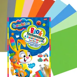 blok-techniczny-bambino-a4-z-kolorowymi-kartkami-zlota-i-srebrna