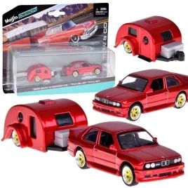 maisto-licencjonowane-auto-metalowe-bmw-m3-1988-przyczepa-kempingowa-za5967