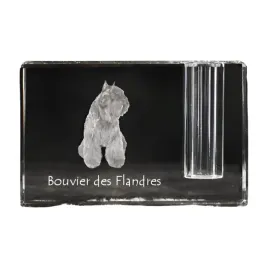 bouvier-des-flandres-stojak-na-dlugopis-krysztalowy-organizer-ze-zdjecie