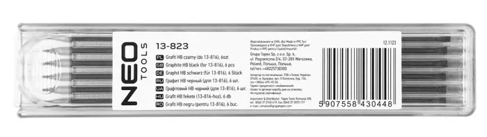 grafit-hb-czarny-do-13-816-6szt-stan-nowy