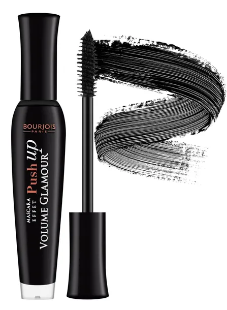 Bourjois Czarny Tusz Push Up Maskara Do Rzęs z Serum Dodająca Objętości