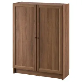ikea-billy-oxberg-regal-z-drzwiami-brazowy-orzech-80x30x106-cm