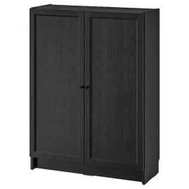 ikea-billy-oxberg-regal-z-drzwiami-80x30x106-cm-czarny-imit-debu