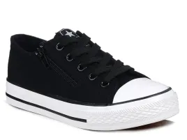 buty-trampki-dzieciece-czarne-tekstylne-na-suwak-i-sznurowki-news-1151