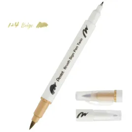 pisak-pentel-dwustronny-brush-sign-pen-twin-bezowy