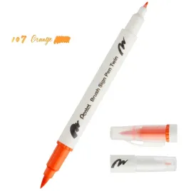 pisak-pentel-dwustronny-brush-sign-pen-twin-pomara