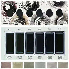 farby-akwarelowe-w-kostkach-gansai-tambi-kuretake-zestaw-sumi-colors-6-szt