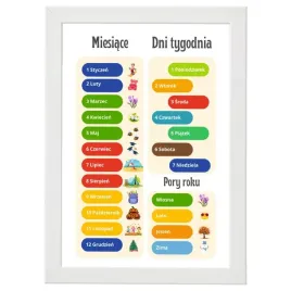 pory-roku-miesiace-dni-tygodnia-plakat-duzy-a3-ramka-biala